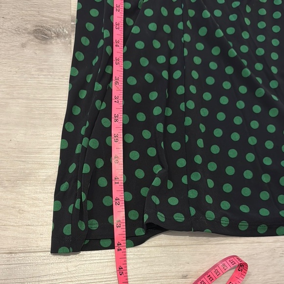 MICHAEL Michael Kors Polka Dots stretch Matte Jersey Midi Long Sleeve Dress - Picture 13 of 13